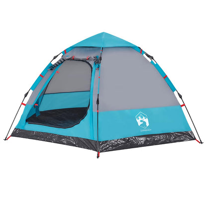 vidaXL Campingzelt 4 Personen Blau Quick Release