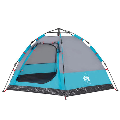 vidaXL Campingzelt 4 Personen Blau Quick Release