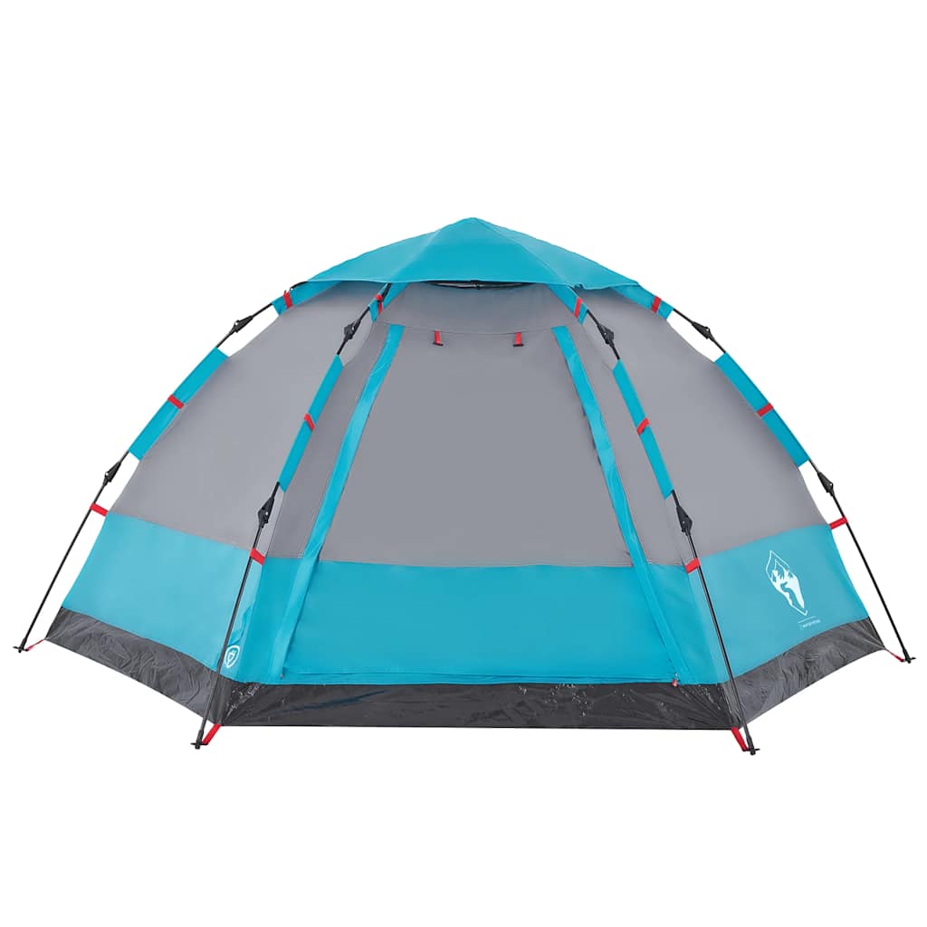 vidaXL Campingzelt 4 Personen Blau Quick Release
