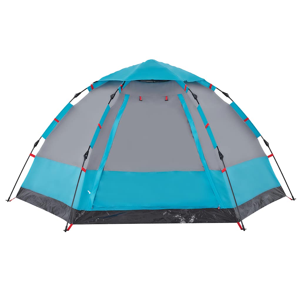 vidaXL Campingzelt 4 Personen Blau Quick Release