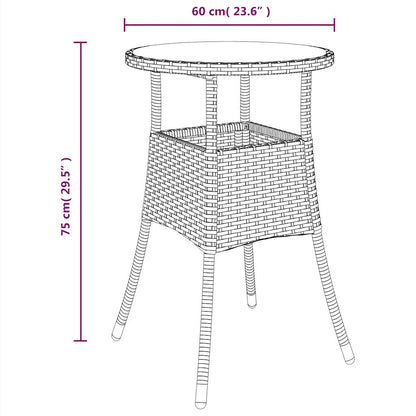 vidaXL 5-tlg. Garten-Essgruppe mit Kissen Grau Poly Rattan und Glas