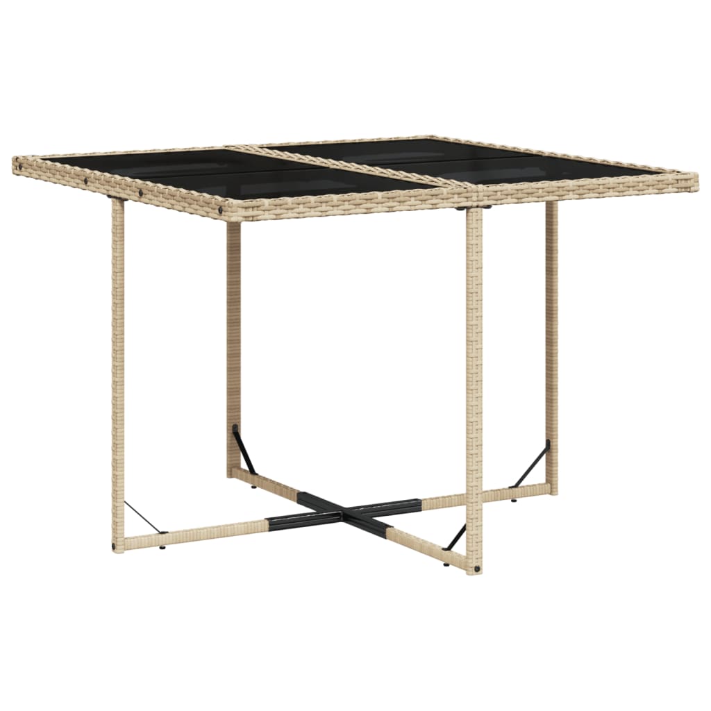 vidaXL Salon de jardin 5 pcs avec coussins mélange beige résine tressée