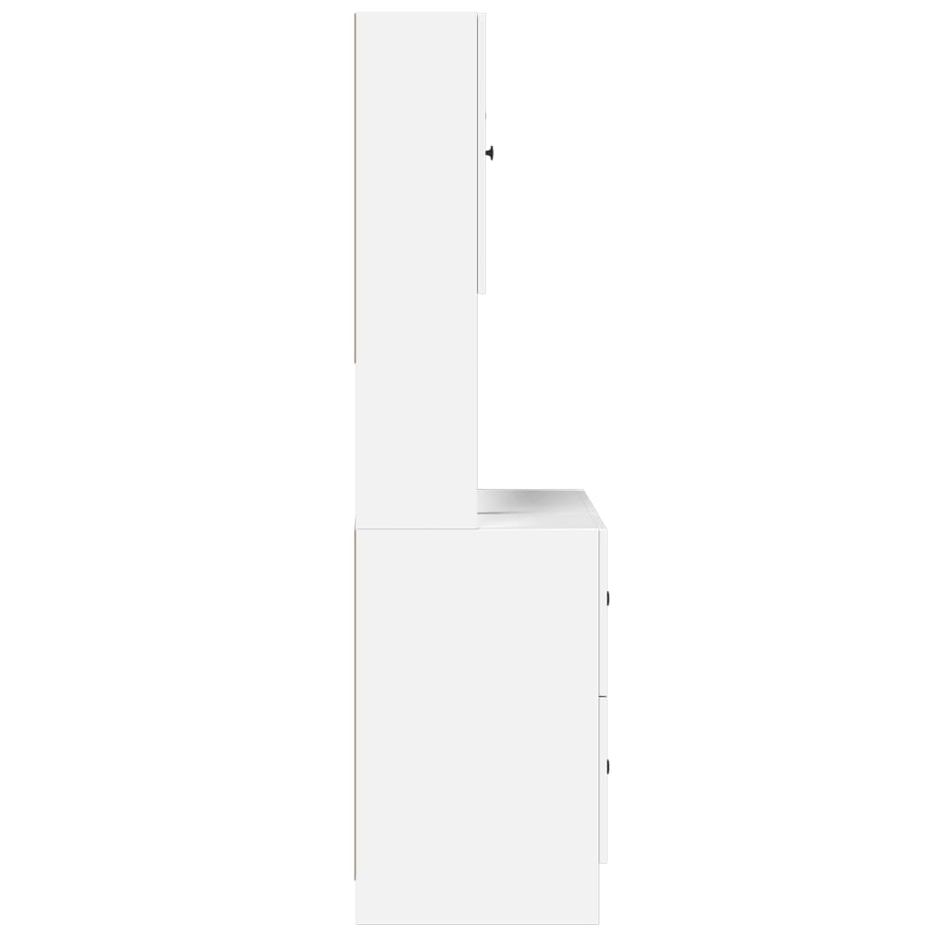 vidaXL Küchenschrank Weiß 95x50x180 cm Holzwerkstoff