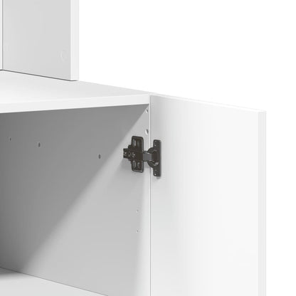 vidaXL Küchenschrank Weiß 95x50x180 cm Holzwerkstoff
