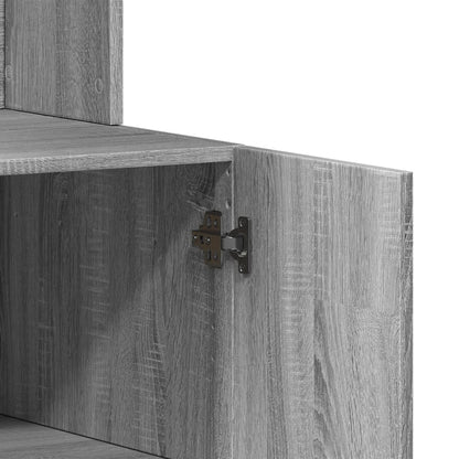 vidaXL Küchenschrank Grau Sonoma 95x50x180 cm Holzwerkstoff
