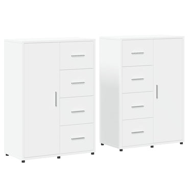 vidaXL Sideboards 2 Stk. Weiß 60x31x84 cm Holzwerkstoff