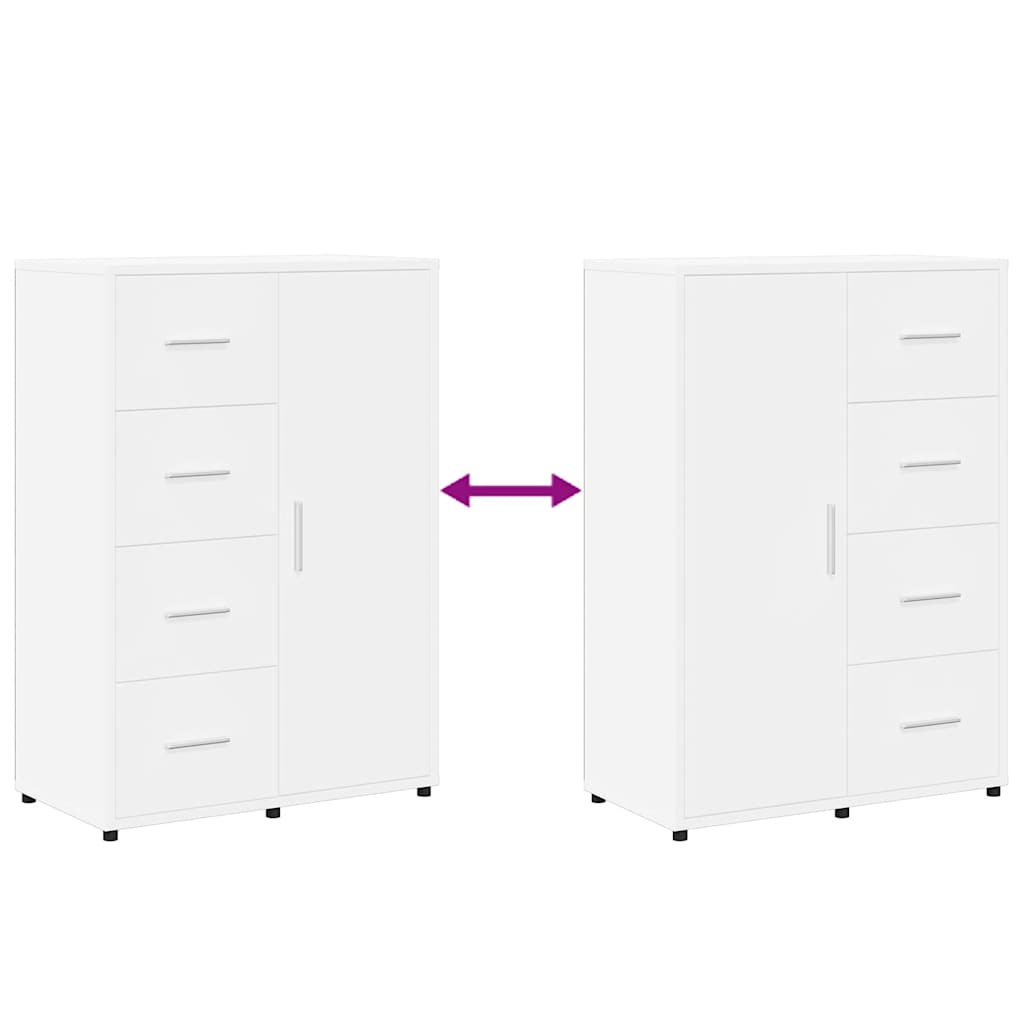 vidaXL Sideboards 2 Stk. Weiß 60x31x84 cm Holzwerkstoff