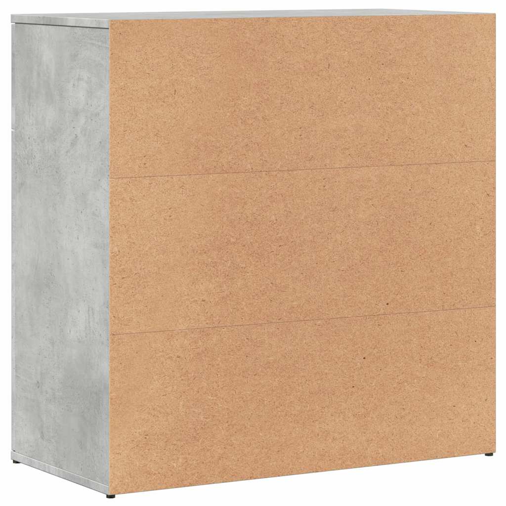 Sideboards 2 Stk. Betongrau 79x38x80 cm Holzwerkstoff