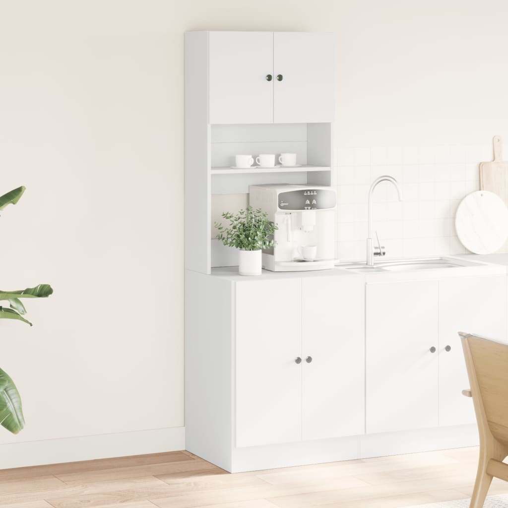vidaXL Küchenschrank Weiß 60x50x180 cm Holzwerkstoff