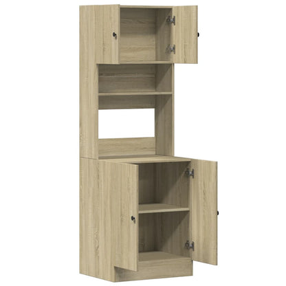 vidaXL Küchenschrank Sonoma-Eiche 60x50x180 cm Holzwerkstoff
