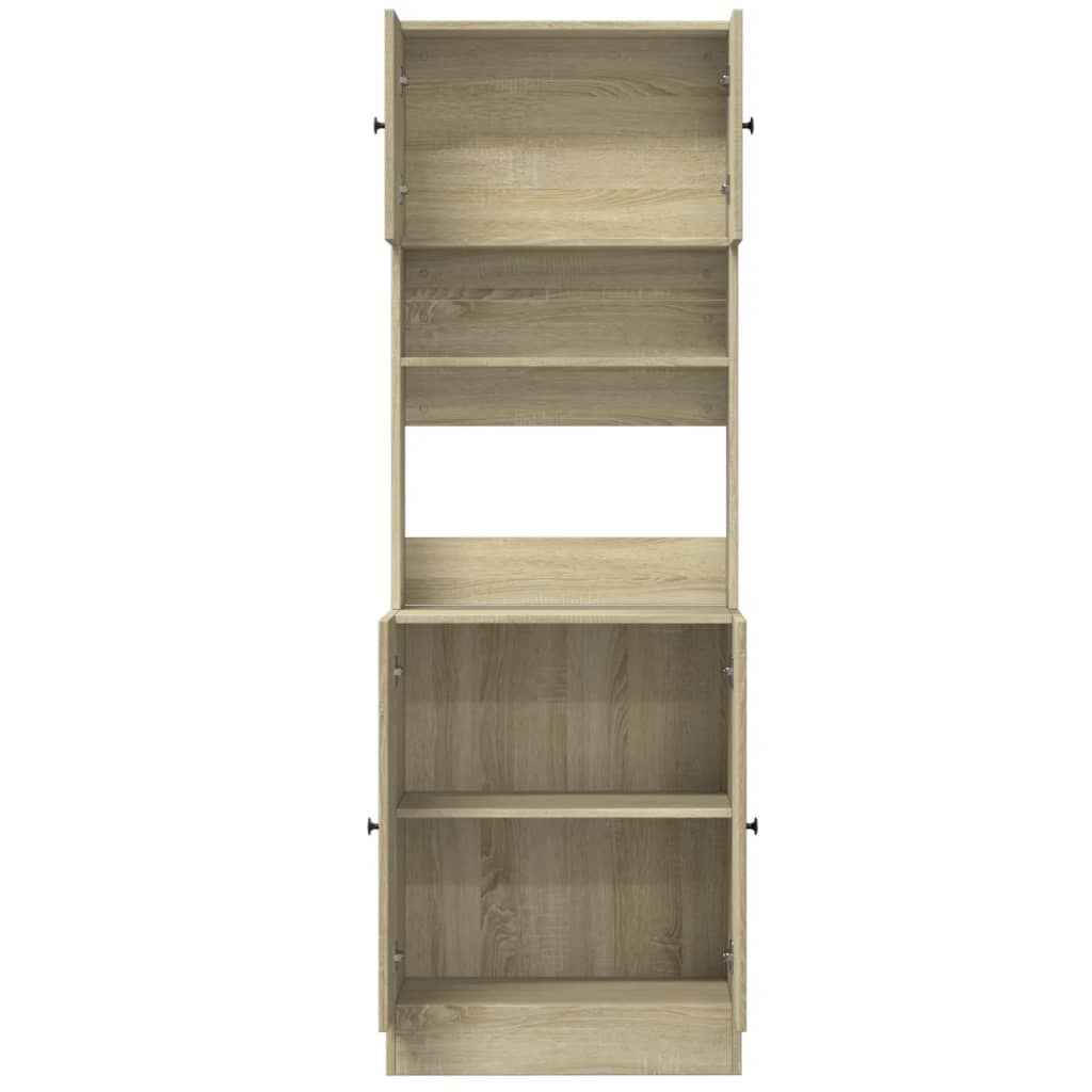 vidaXL Küchenschrank Sonoma-Eiche 60x50x180 cm Holzwerkstoff