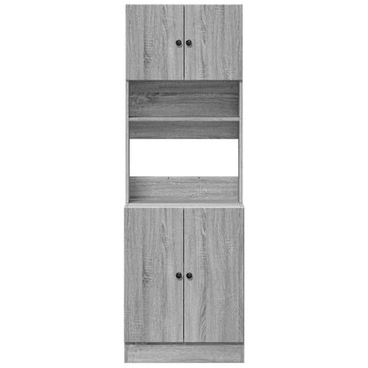 vidaXL Küchenschrank Grau Sonoma 60x50x180 cm Holzwerkstoff