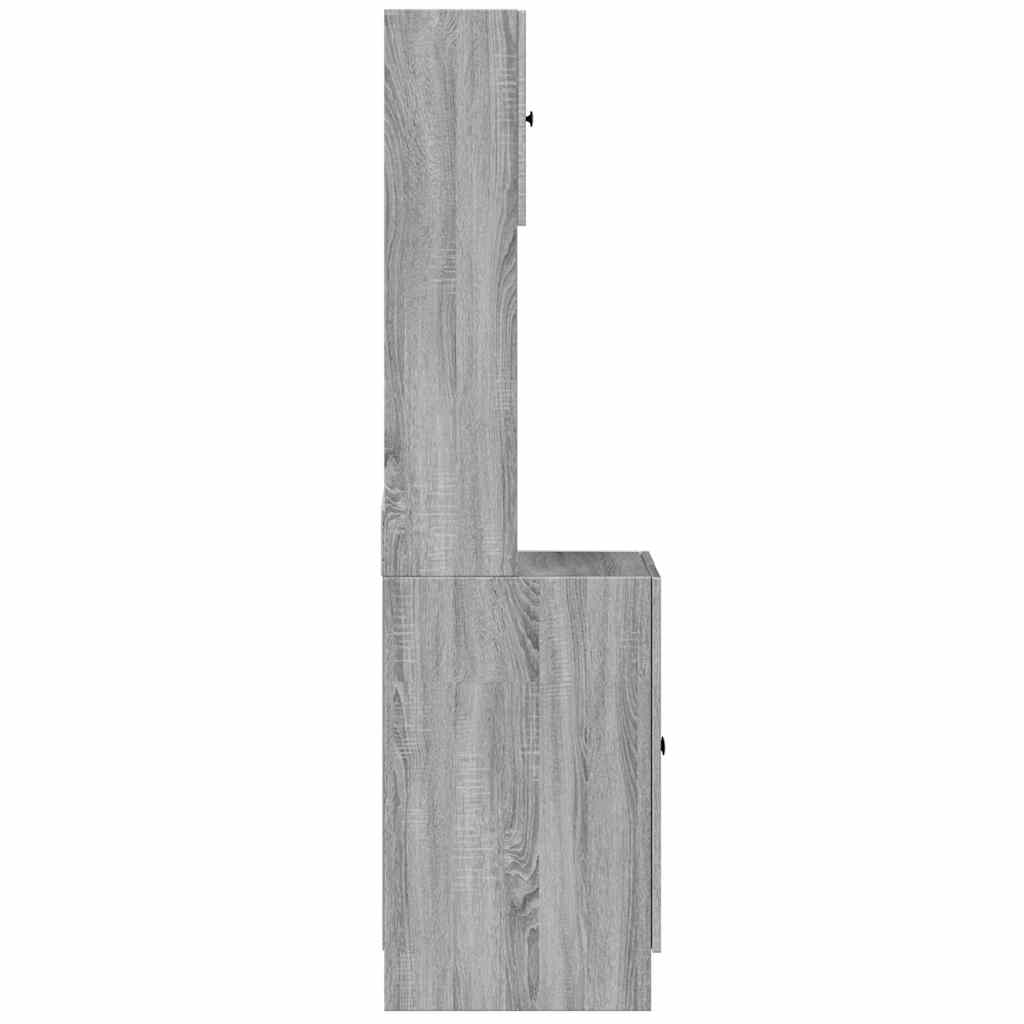 vidaXL Küchenschrank Grau Sonoma 60x50x180 cm Holzwerkstoff