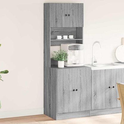 vidaXL Küchenschrank Grau Sonoma 60x50x180 cm Holzwerkstoff