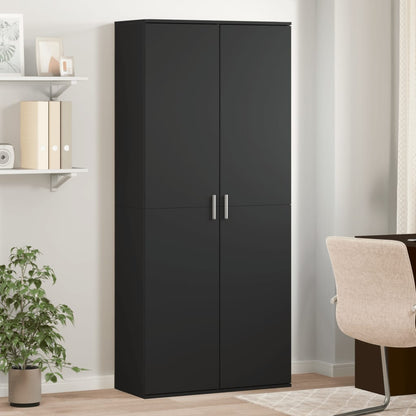 vidaXL Highboard Schwarz 80x35x180 cm Holzwerkstoff
