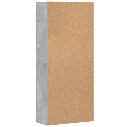 vidaXL Highboard Betongrau 80x35x180 cm Holzwerkstoff