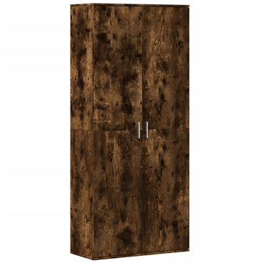 vidaXL Highboard Räuchereiche 80x35x180 cm Holzwerkstoff