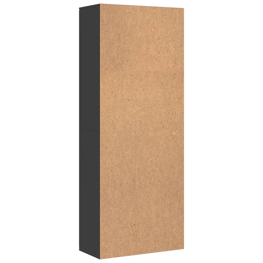 vidaXL Buffet haut noir 70x35x180 cm Aggloméré