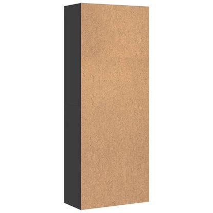 vidaXL Buffet haut noir 70x35x180 cm Aggloméré