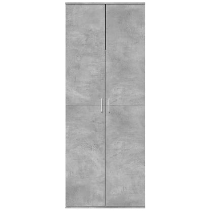 vidaXL Highboard Betongrau 70x35x180 cm Holzwerkstoff
