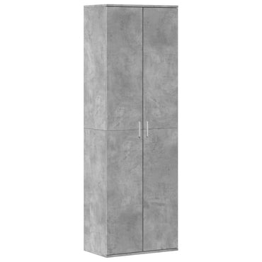 vidaXL Highboard gris béton 60x35x180 cm Aggloméré
