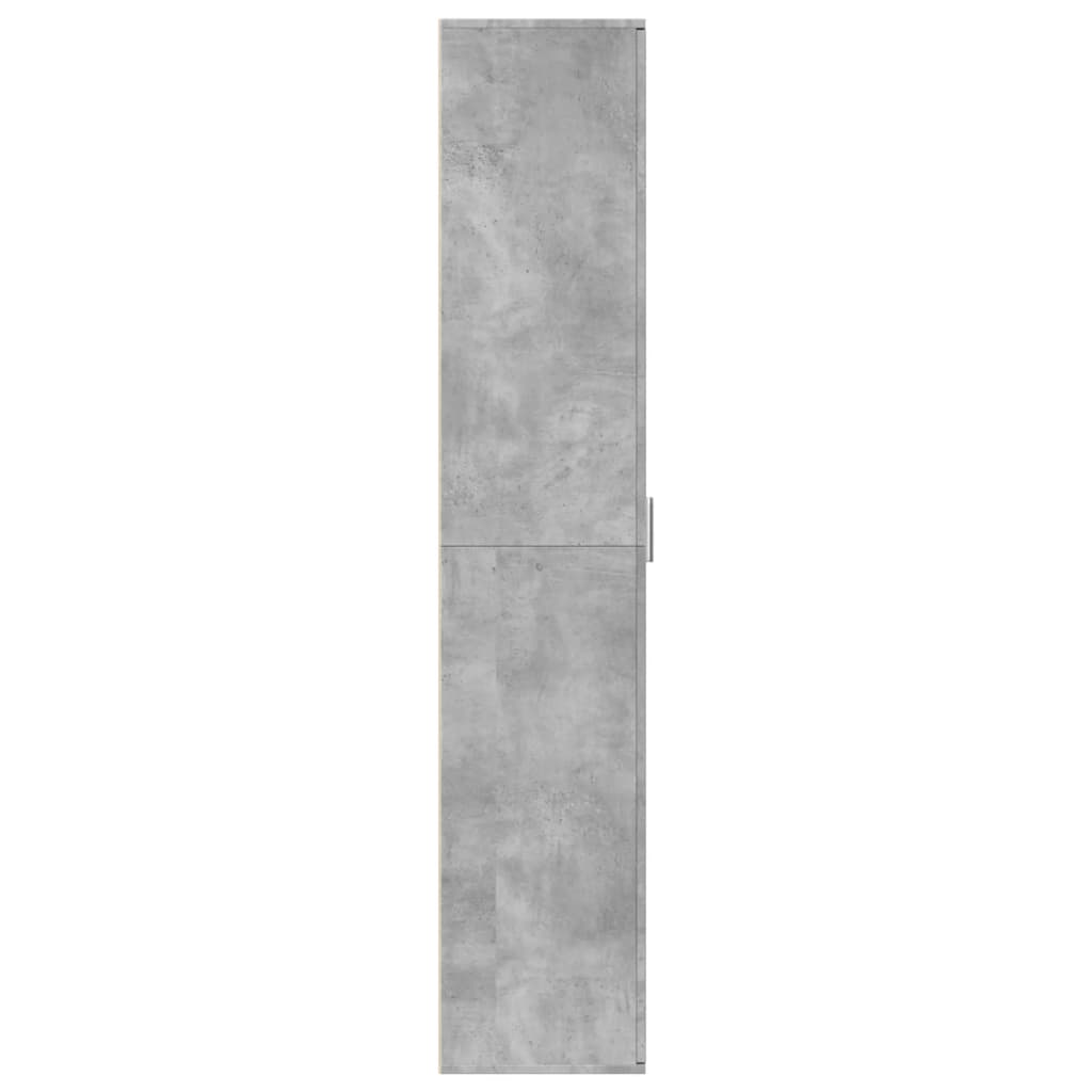 vidaXL Highboard gris béton 60x35x180 cm Aggloméré