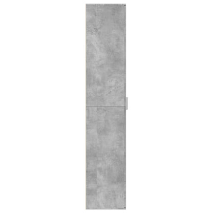 vidaXL Highboard gris béton 60x35x180 cm Aggloméré