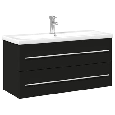 Meuble sous-vasque avec lavabo intégré Noir