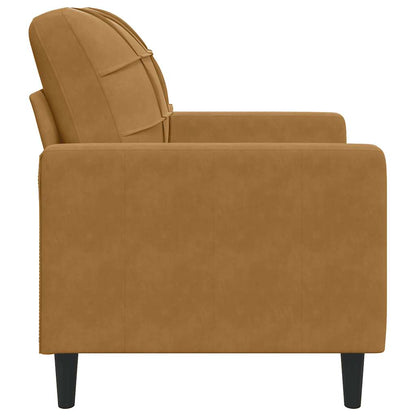 vidaXL Sessel Braun 60 cm Samt