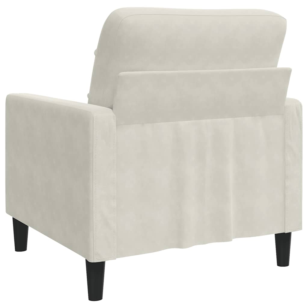 Sessel Creme 60 cm Samt