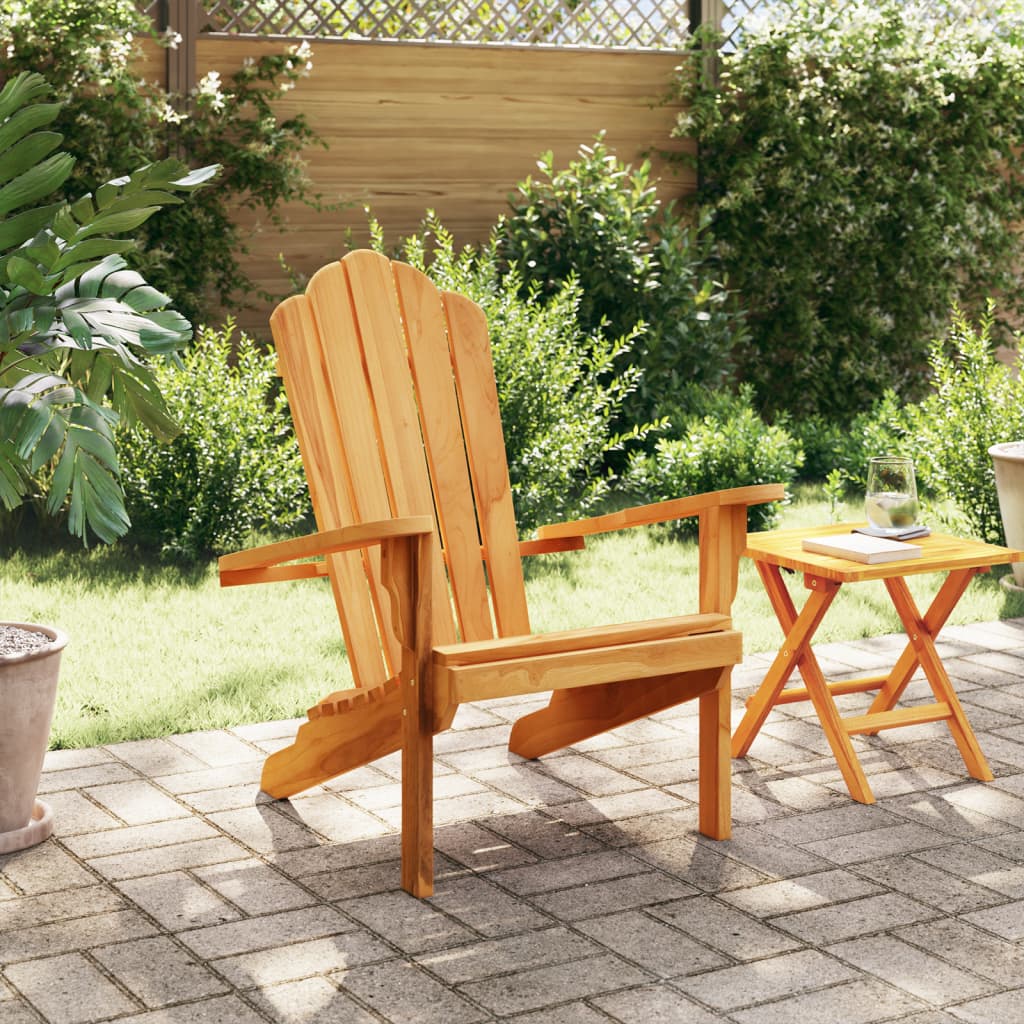 vidaXL Adirondack-Gartenstuhl 77x78x95 cm Massivholz Teak