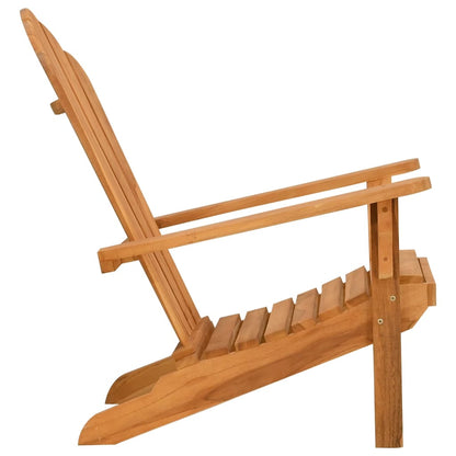 vidaXL Adirondack-Gartenstuhl 77x78x95 cm Massivholz Teak