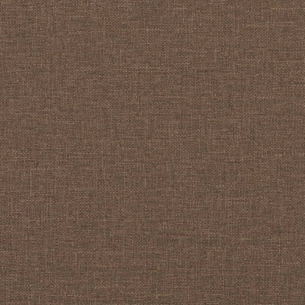 vidaXL Salon de jardin 4 pcs avec pouf Tissu Marron