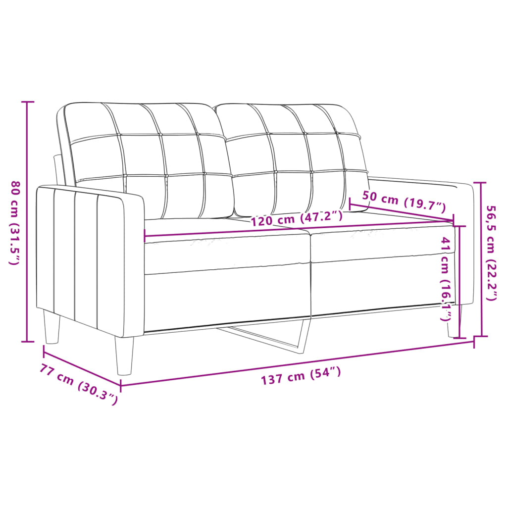 vidaXL 4-tlg. Sofagarnitur mit Kissen Rosa Samt
