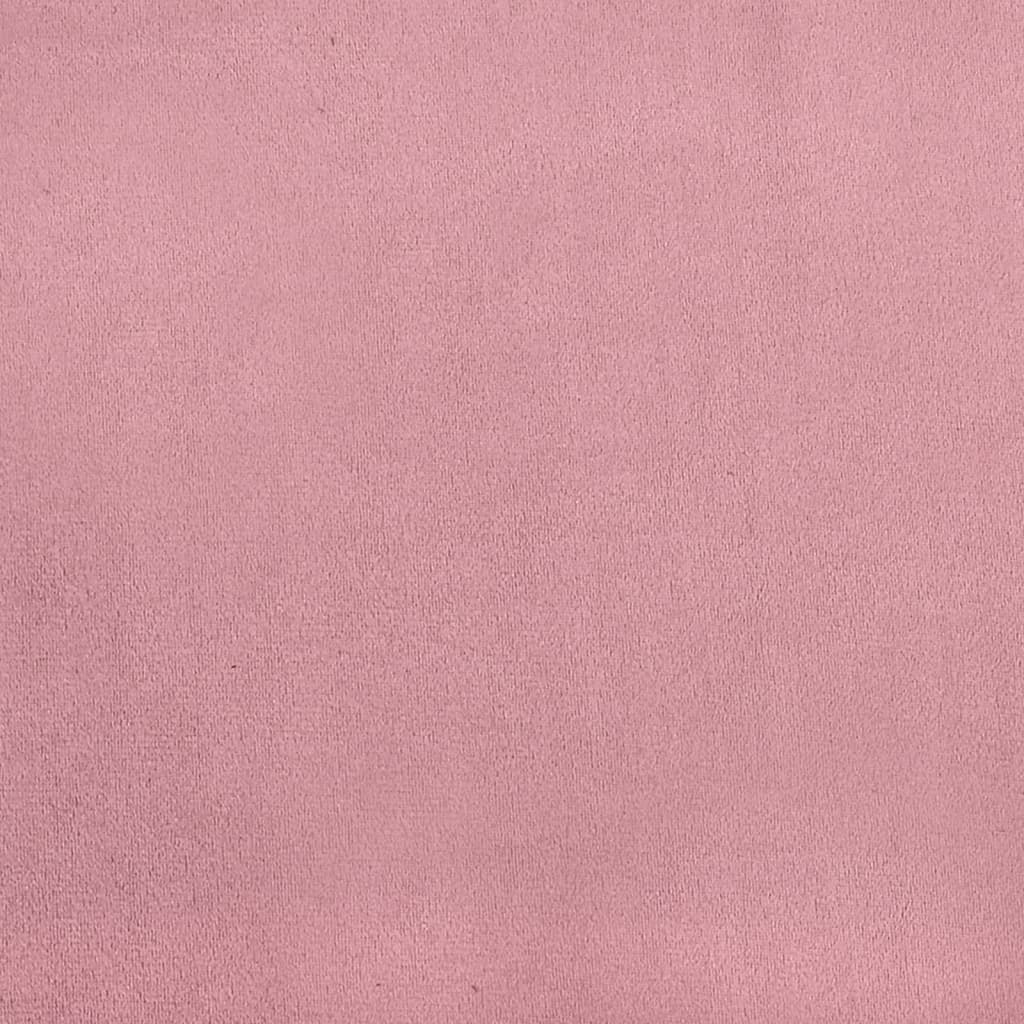 vidaXL 4-tlg. Sofagarnitur mit Kissen Rosa Samt
