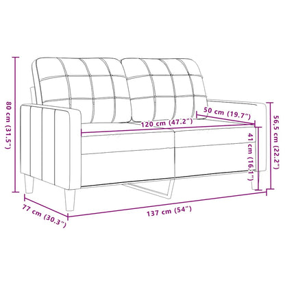 vidaXL 4-tlg. Sofagarnitur mit Kissen Creme Samt