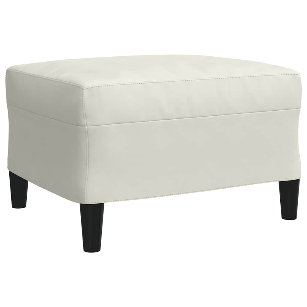 vidaXL 4-tlg. Sofagarnitur mit Kissen Creme Samt