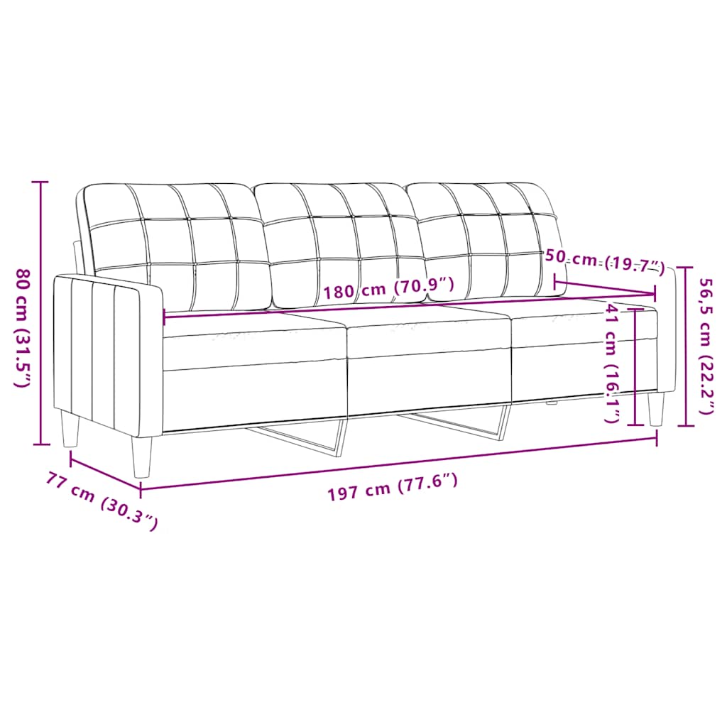 vidaXL Ensemble canapé 4 pcs avec coussins et traversins Crème Velours