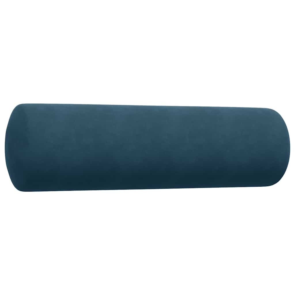 vidaXL Ensemble de canapés 4 pcs avec coussins et traversins velours bleu