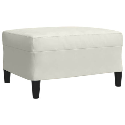 vidaXL 4-tlg. Sofagarnitur mit Kissen Creme Samt