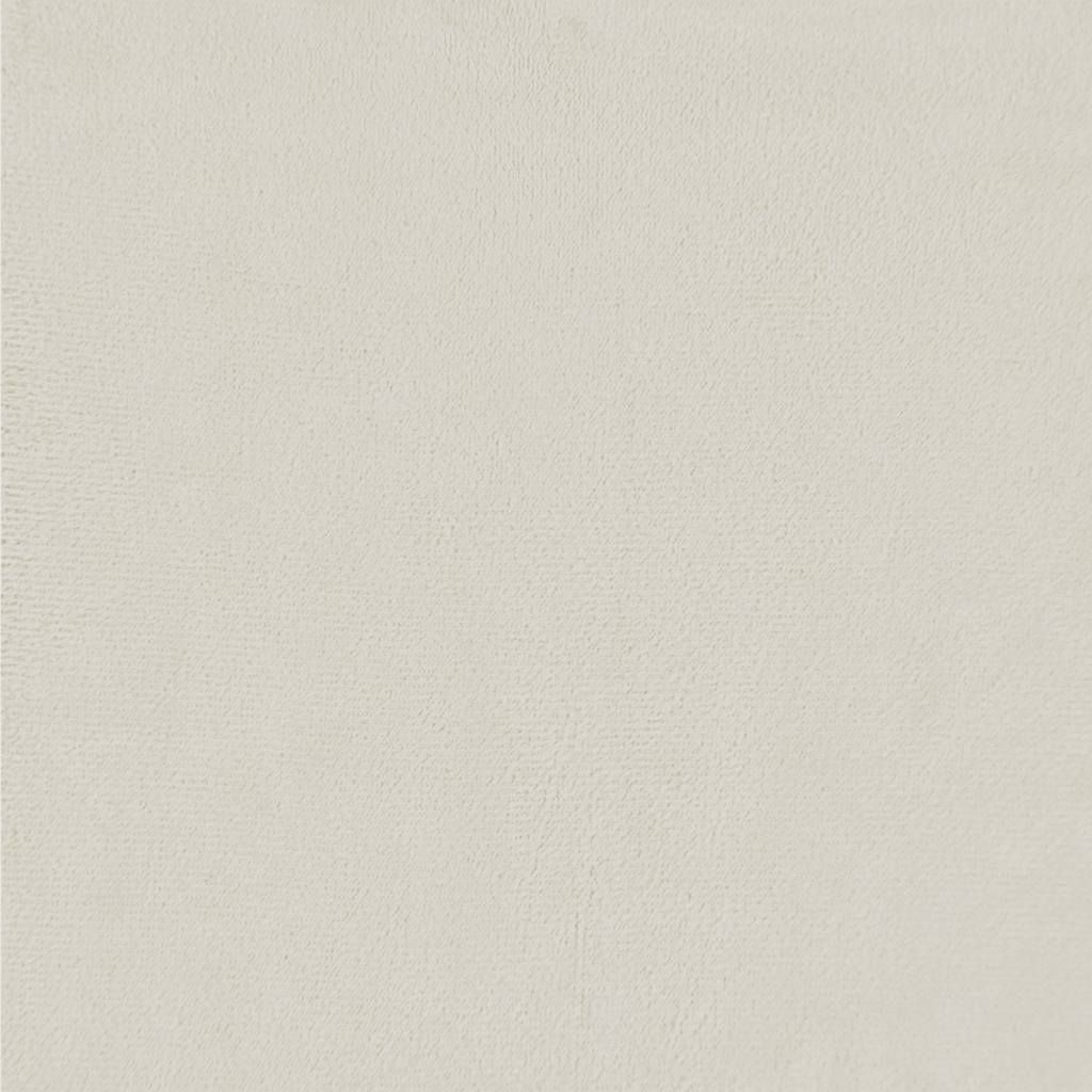 vidaXL 4-tlg. Sofagarnitur mit Kissen und Nackenrollen Creme Samt
