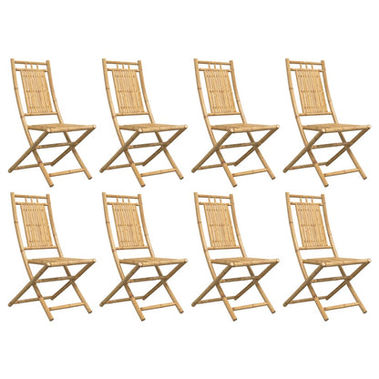 vidaXL Gartenstühle 8 Stk. Klappbar 46x66x99 cm Bambus