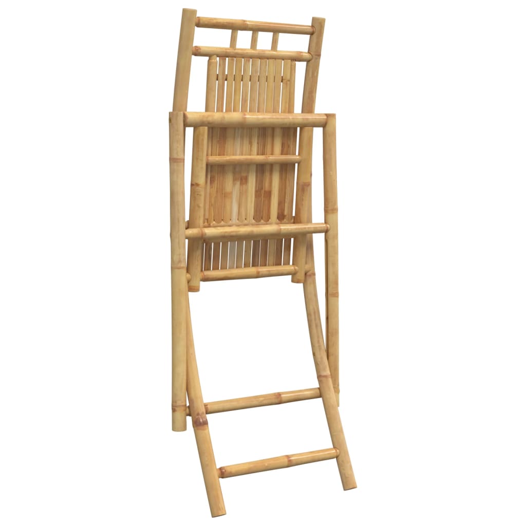 vidaXL Gartenstühle 8 Stk. Klappbar 46x66x99 cm Bambus