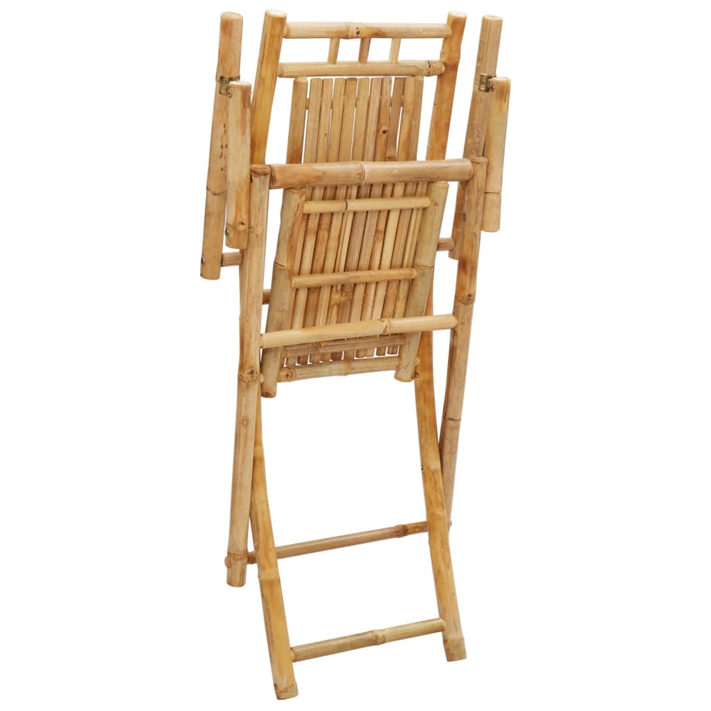 vidaXL Chaises de jardin pliantes 8 pcs 53x66x99 cm Bambou