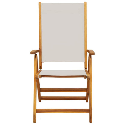 vidaXL Chaises de jardin 6 pcs Pliantes Bois d'acacia massif et textilène