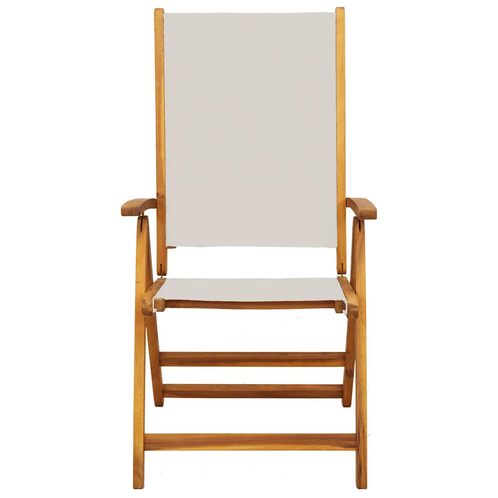 vidaXL Chaises de jardin 8 pcs Pliantes Bois d'acacia massif et textilène