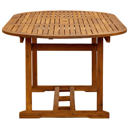 vidaXL Ensemble repas de jardin 5 pcs Bois d'acacia massif et textilène