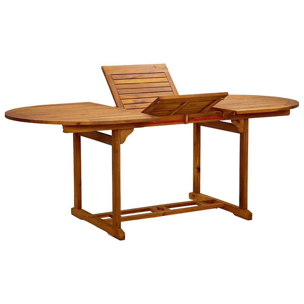 vidaXL Ensemble repas de jardin 5 pcs Bois d'acacia massif et textilène