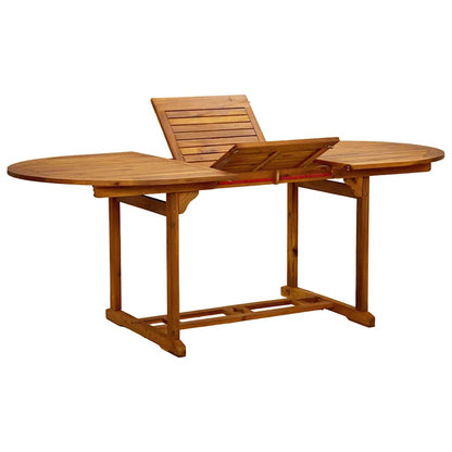 vidaXL Ensemble repas de jardin 5 pcs Bois d'acacia massif et textilène