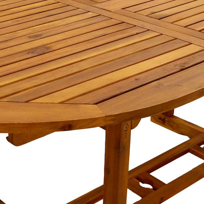 vidaXL Ensemble repas de jardin 5 pcs Bois d'acacia massif et textilène
